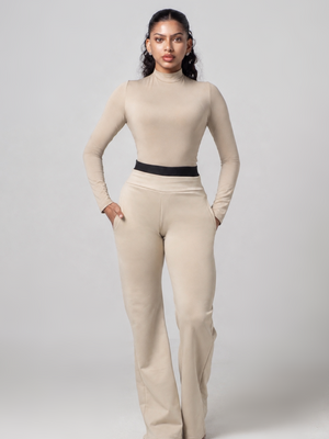 PRE ORDER Aura Flared Pant - Beige