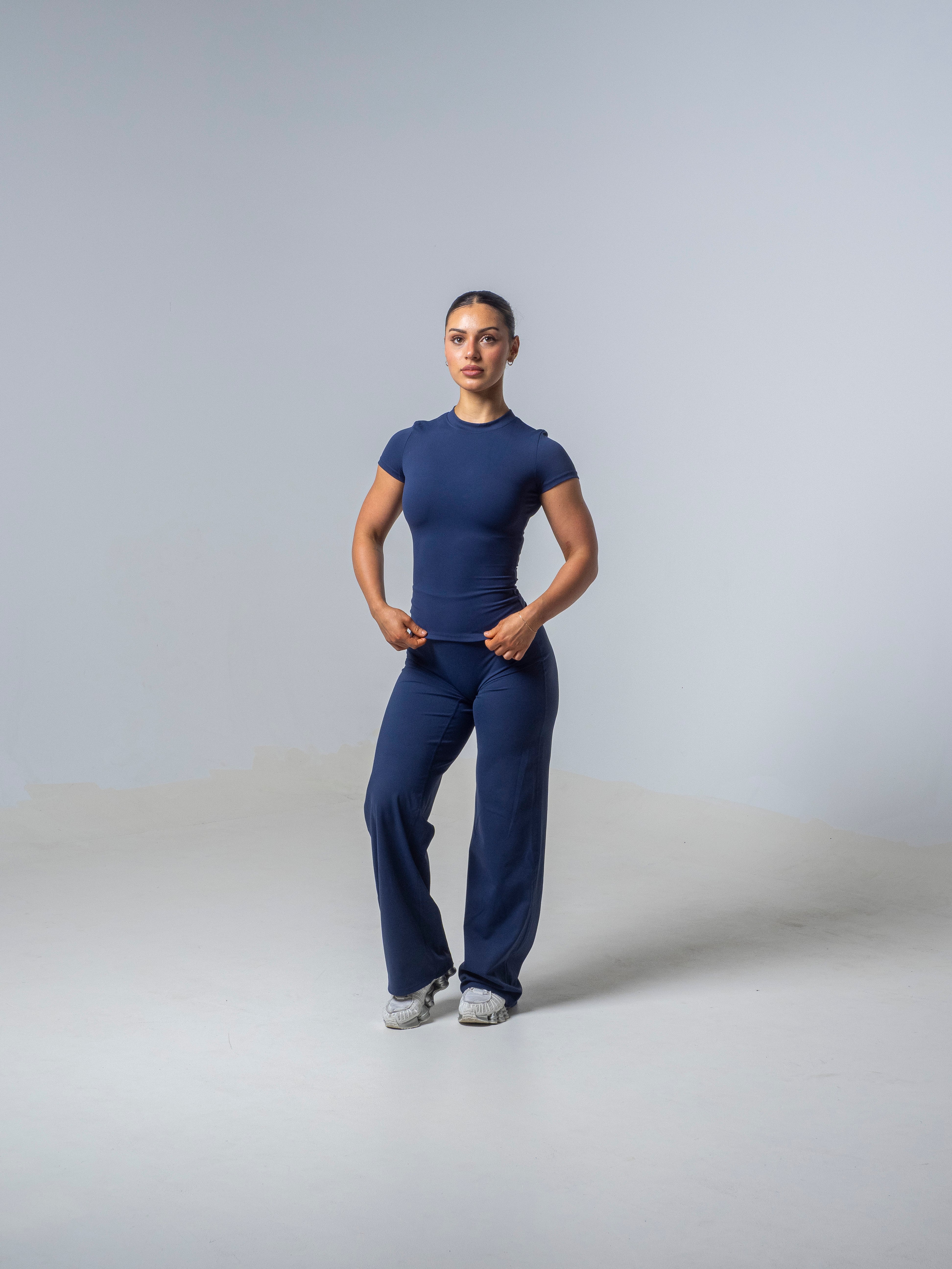 Seamless Straight Leg Leggings - Deep Sea