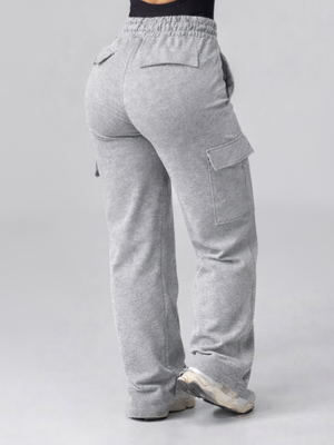 Contour Cargo Sweatpants - Marl Grey