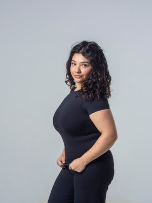 Seamless Half Sleeve Top - Midnight