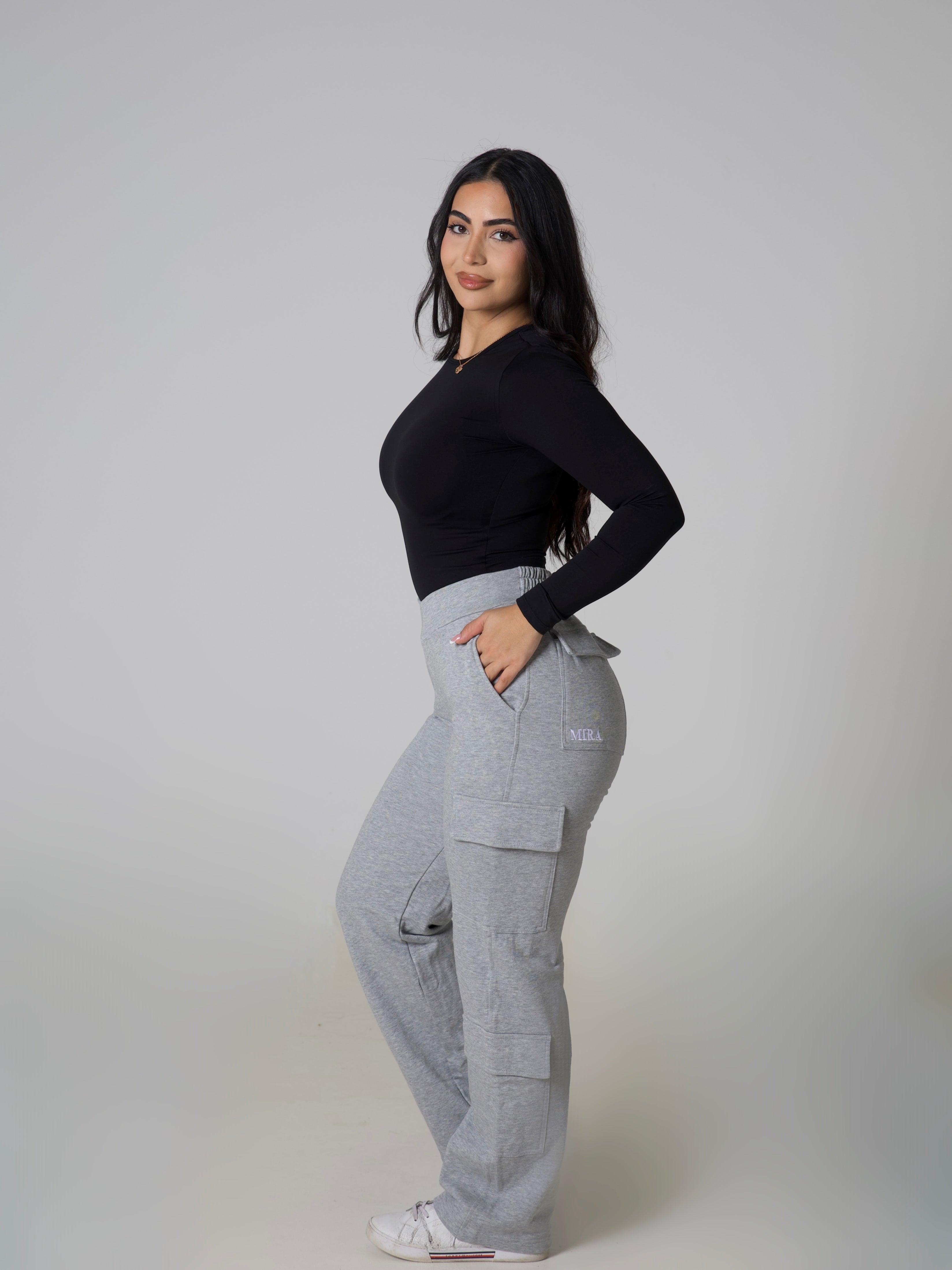 V Sculpt BBL Cargo Sweatpants - Ash