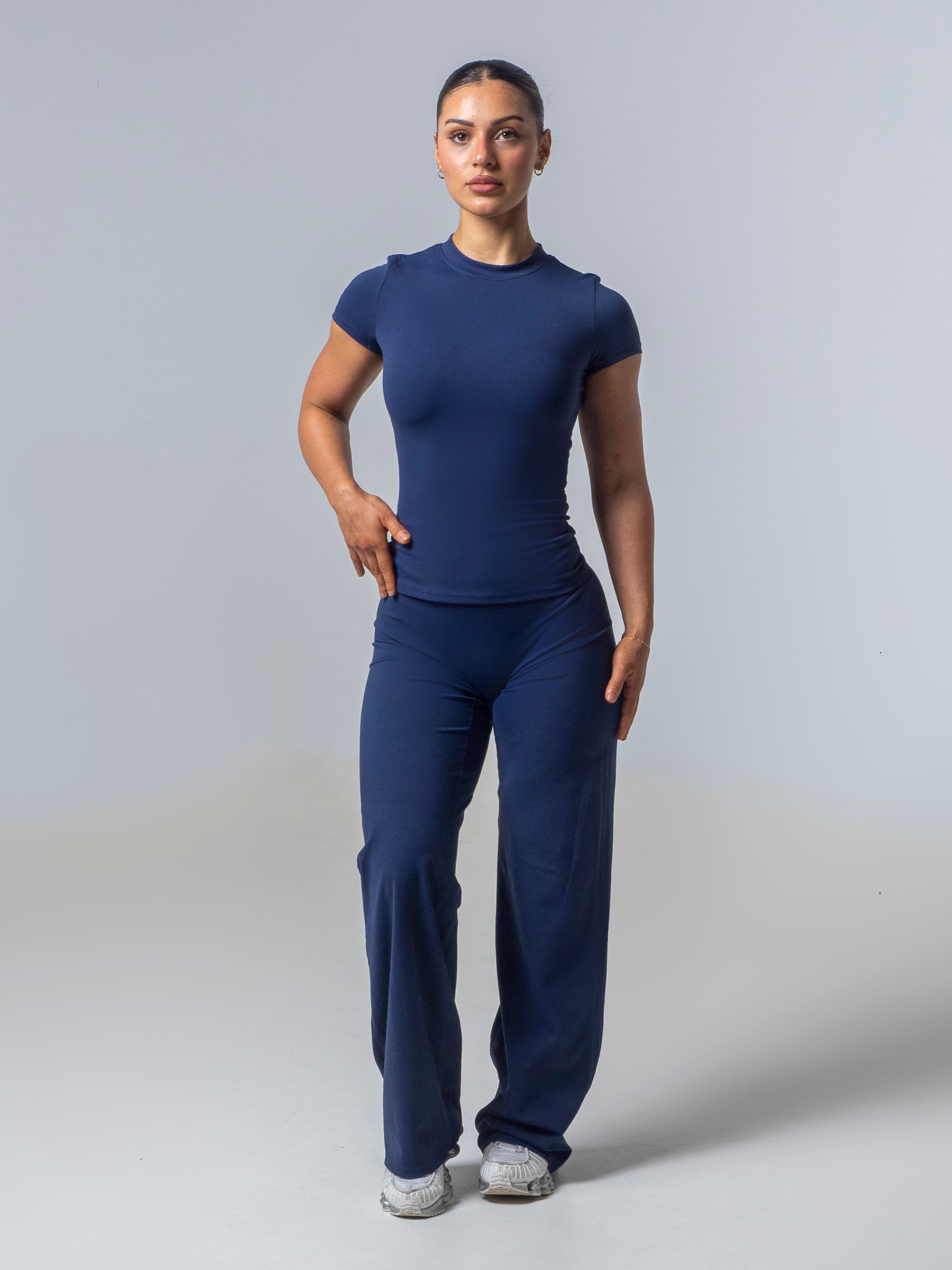 Seamless Straight Leg Leggings - Deep Sea