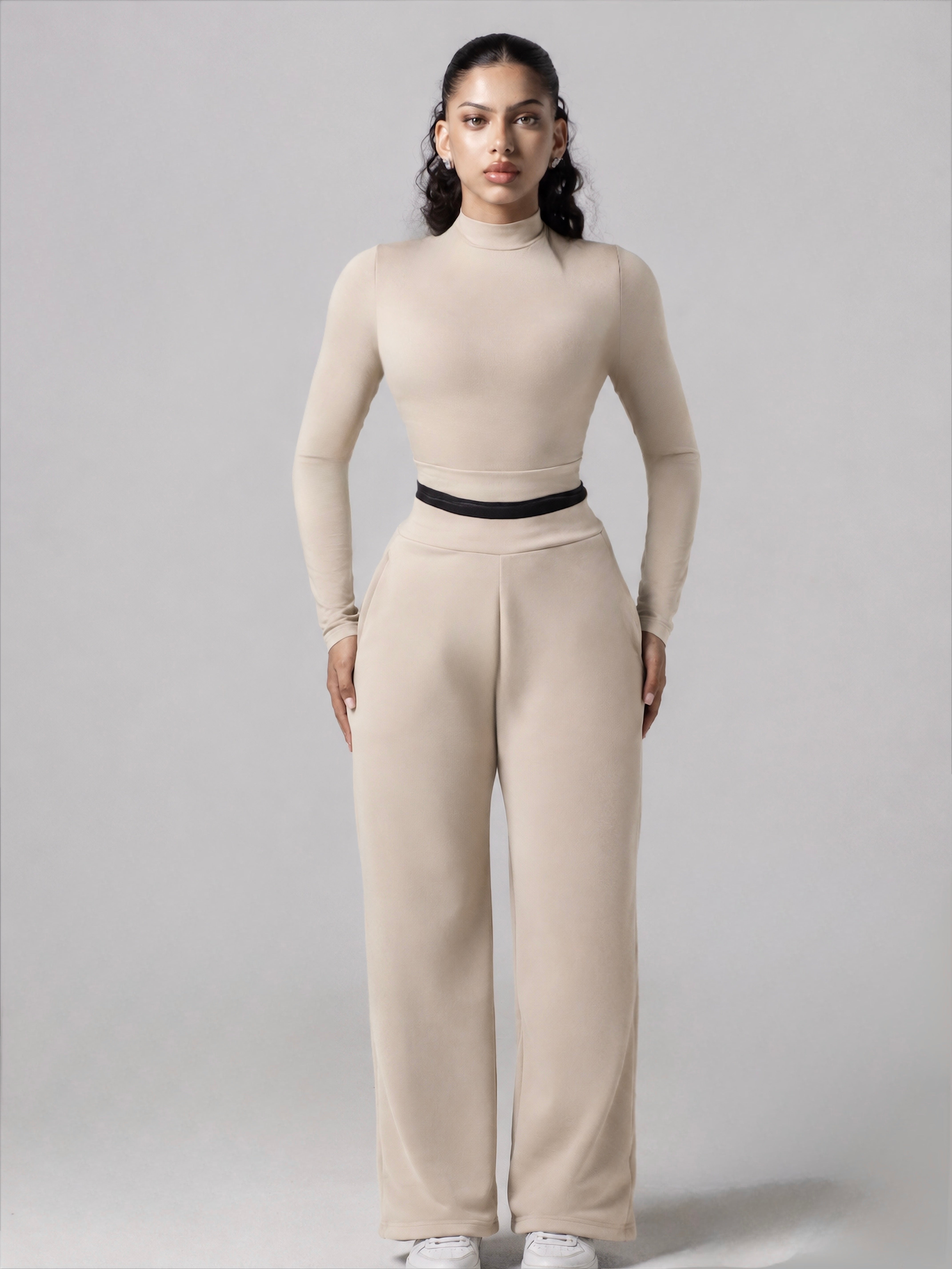 PRE ORDER Aura Wide Leg Pant - Beige