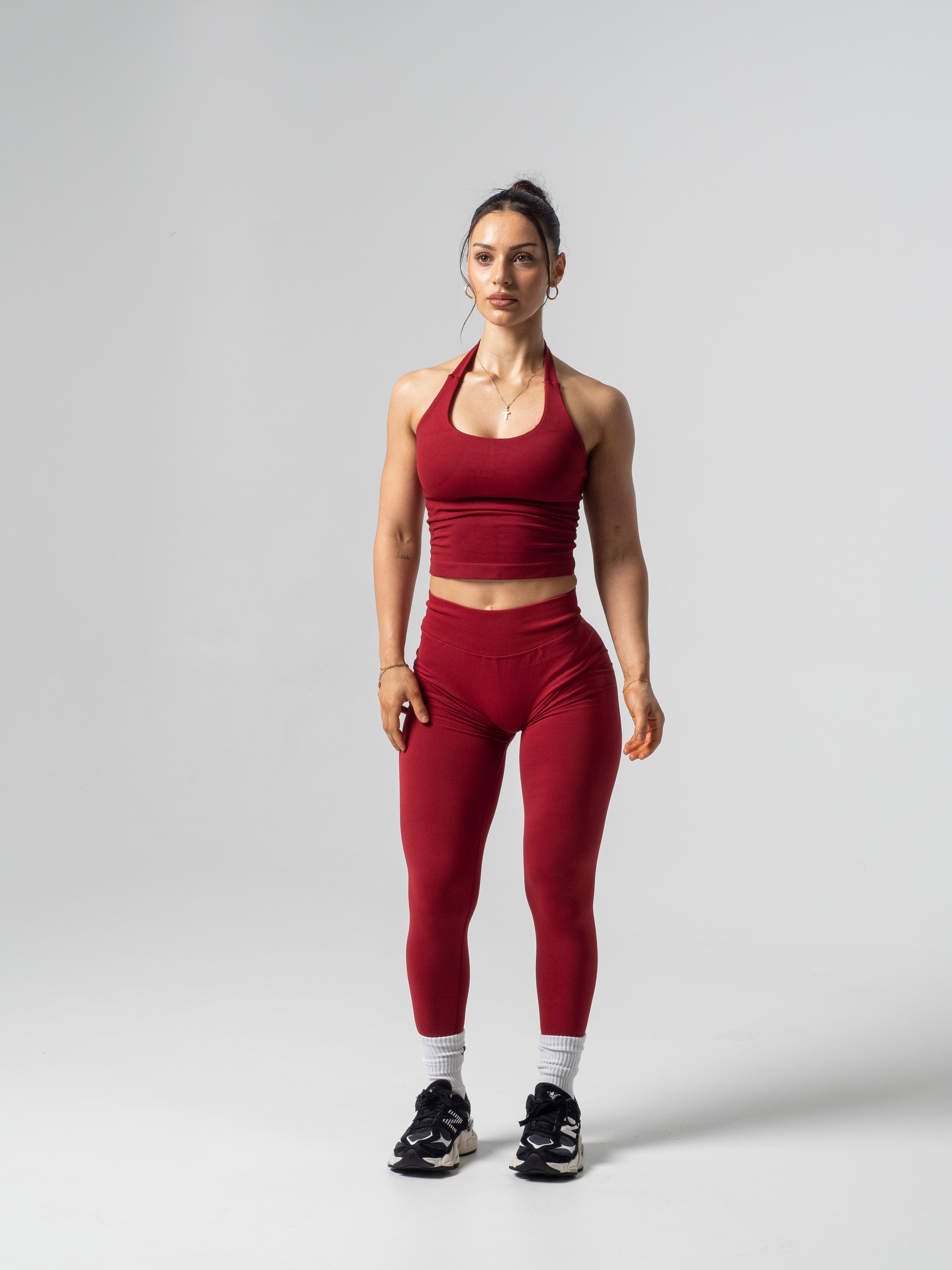 Accentuate Leggings - Burgundy