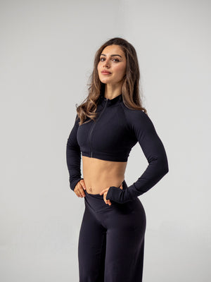 Seamless Cropped Jacket - Midnight