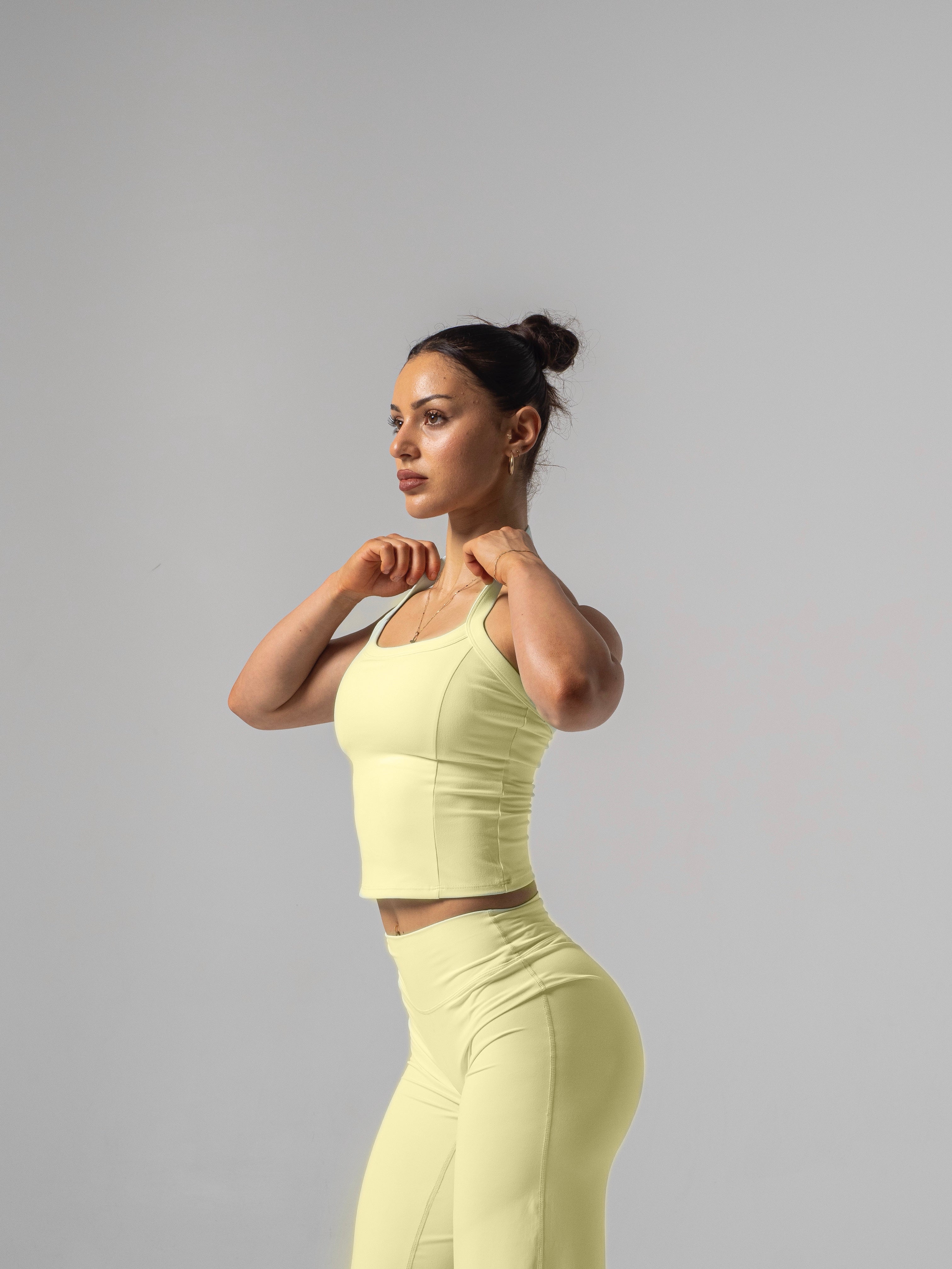 Seamless Halter Top - Lemon