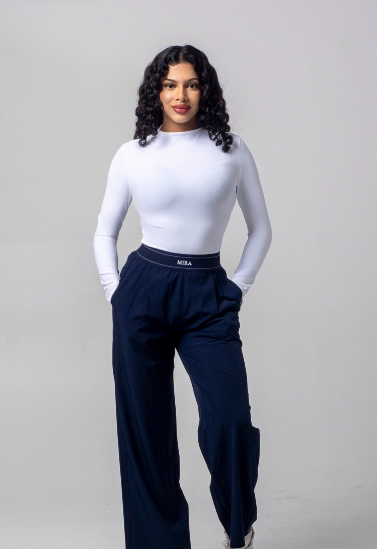 AURA Parachute Wide Legs - Navy
