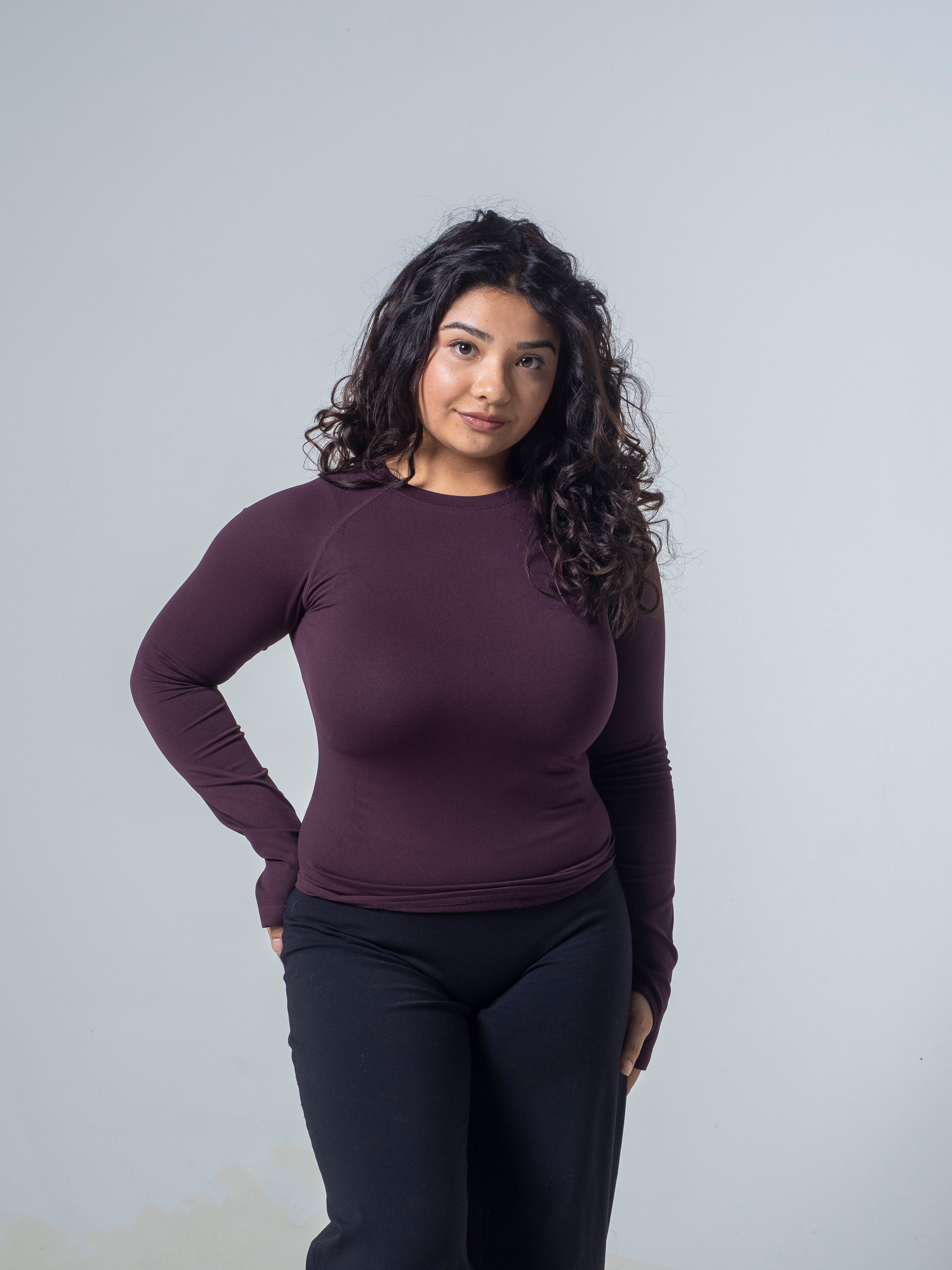 Compression Long Sleeve - Deep Umber