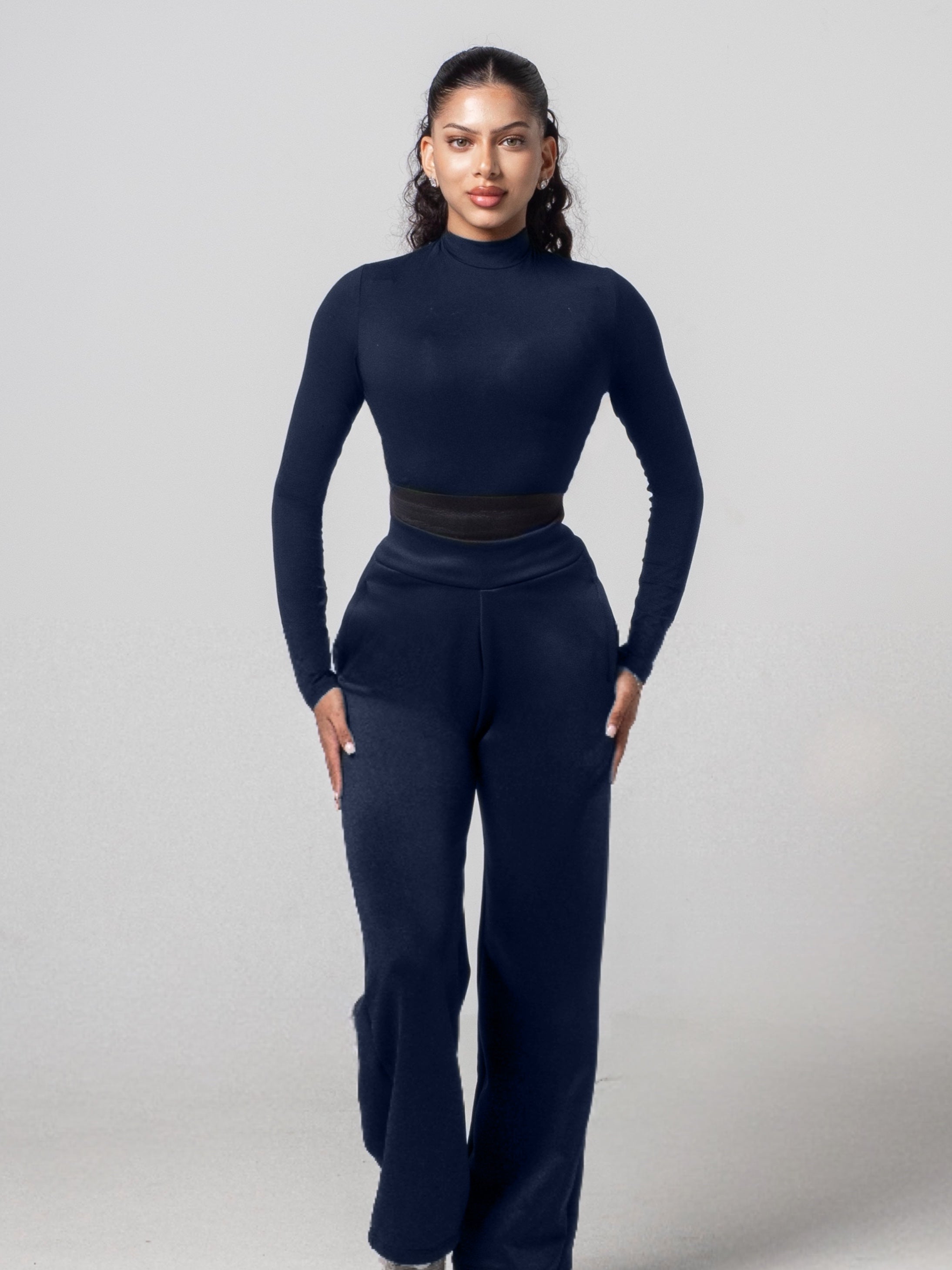 PRE ORDER Aura Wide Leg Pant - Navy
