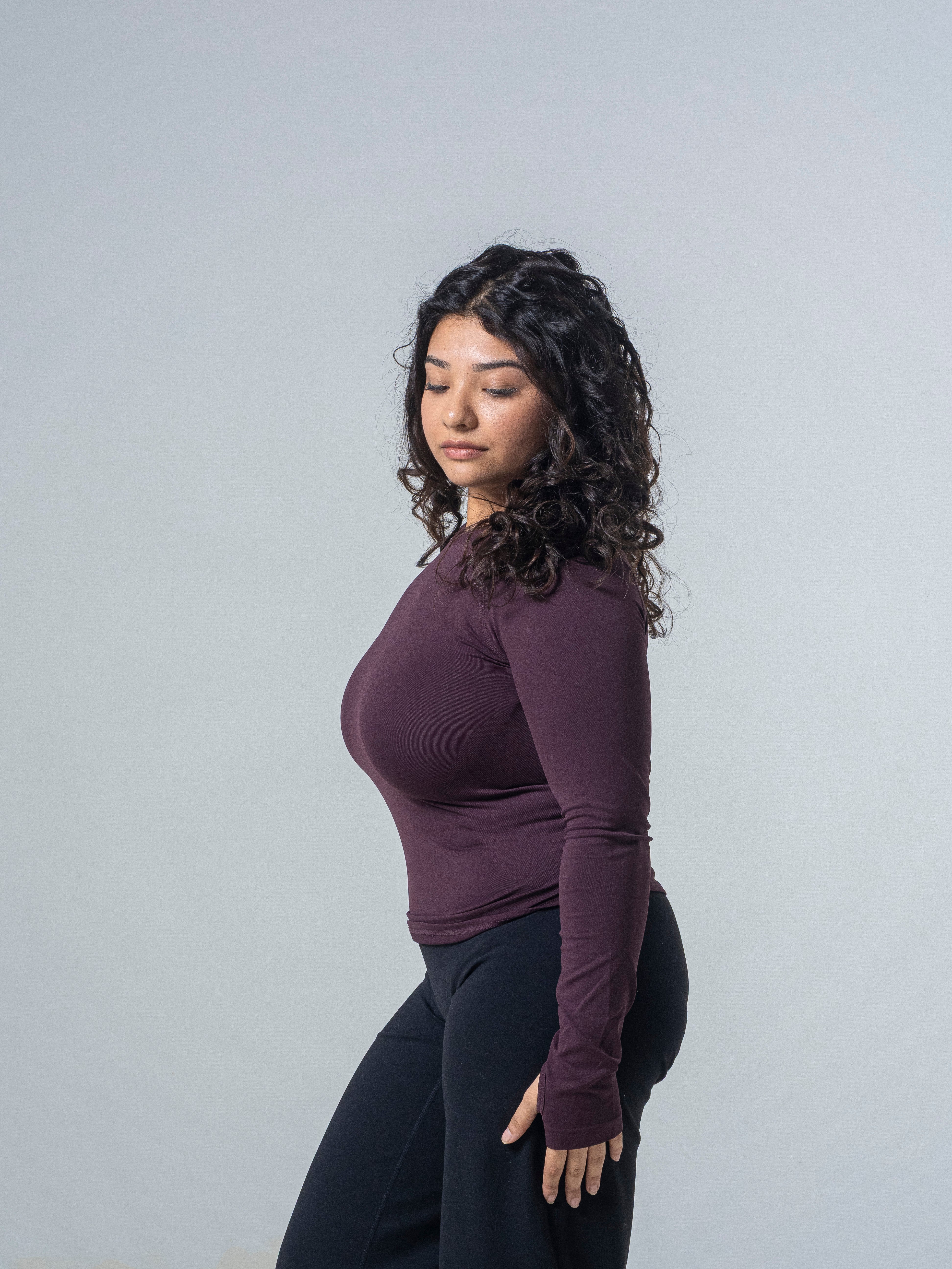 Compression Long Sleeve - Deep Umber