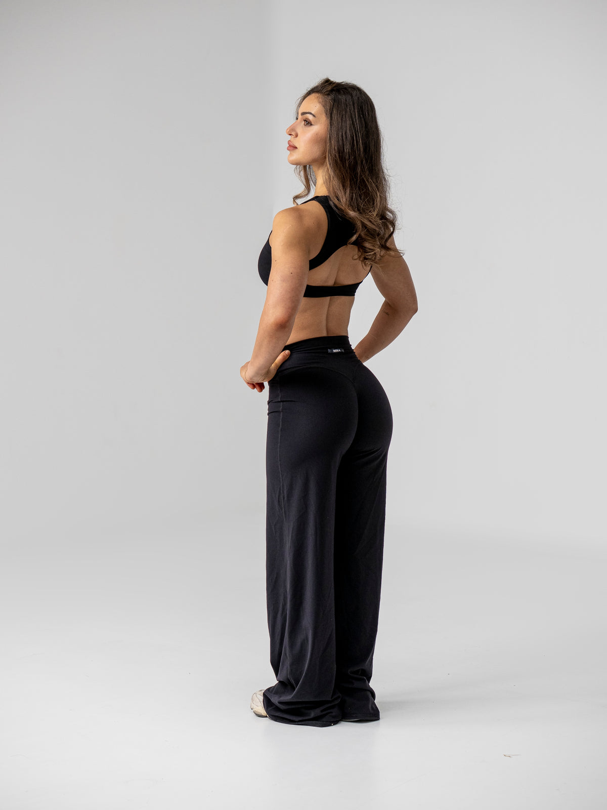 V - shaped Straight Leg Leggings - Midnight