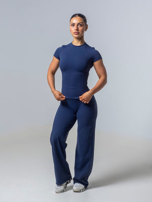 Seamless Half Sleeve Top - Deep Sea