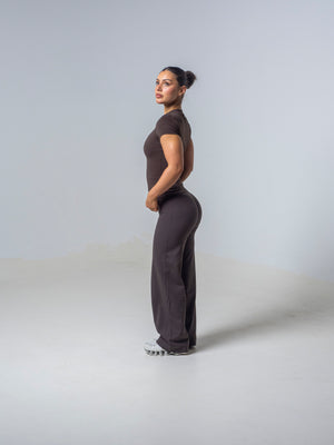 Seamless Straight Leg Leggings - Espresso