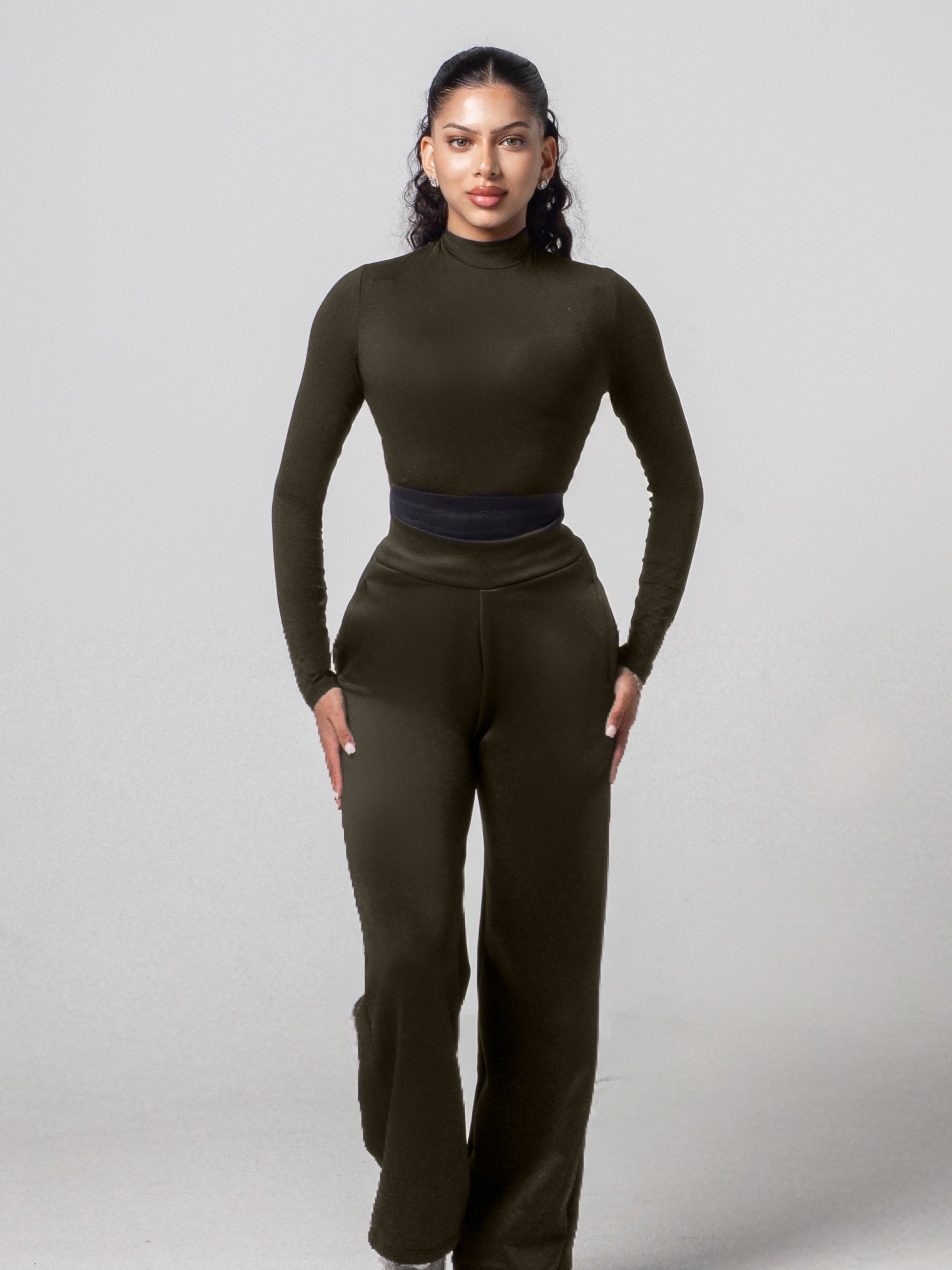 PRE ORDER Aura Wide Leg Pant - Olive