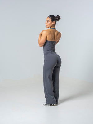 Sleek Seamless Halter Top - Slate