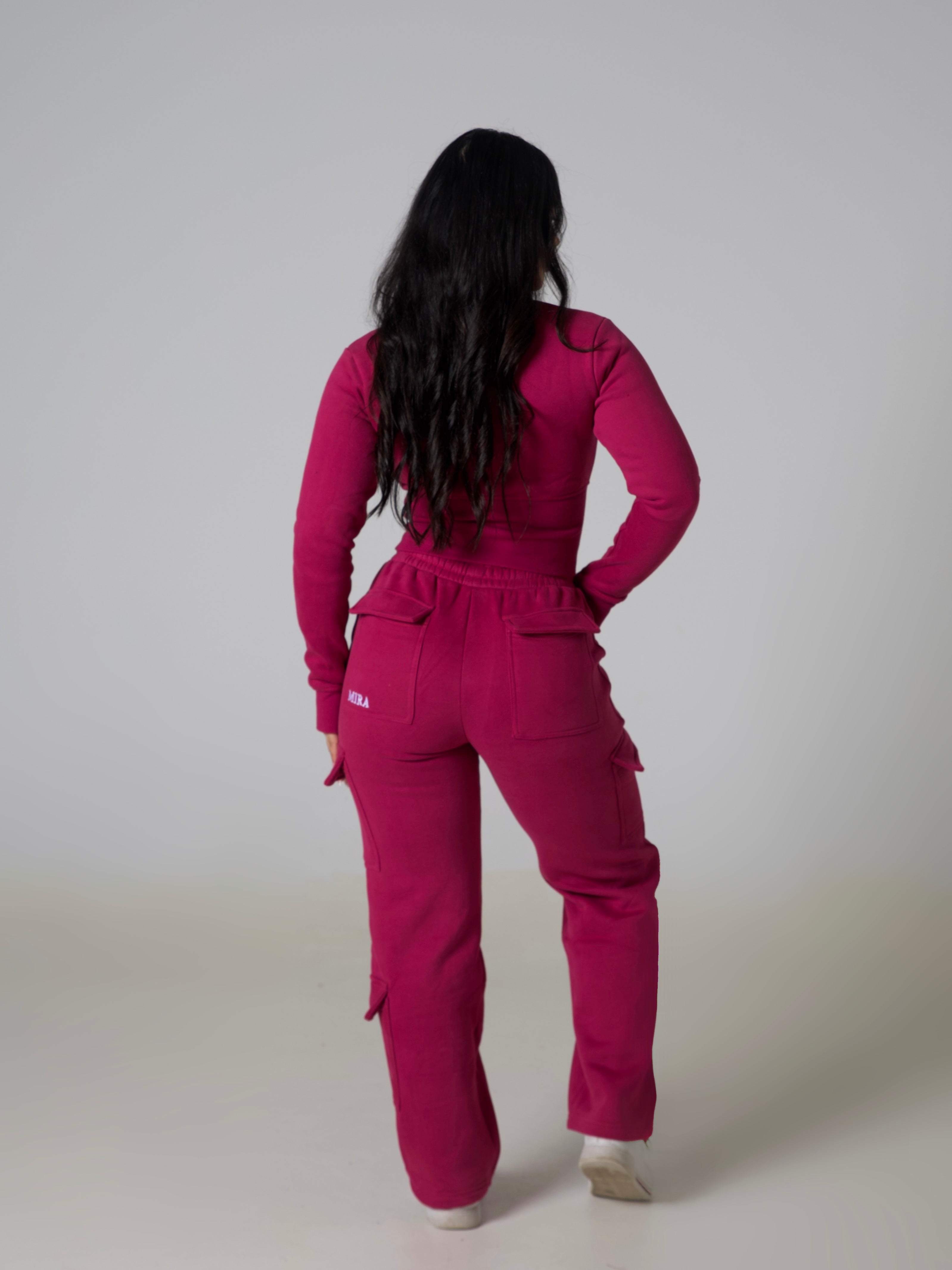 Contour Sculpt Zip Jacket - Berry