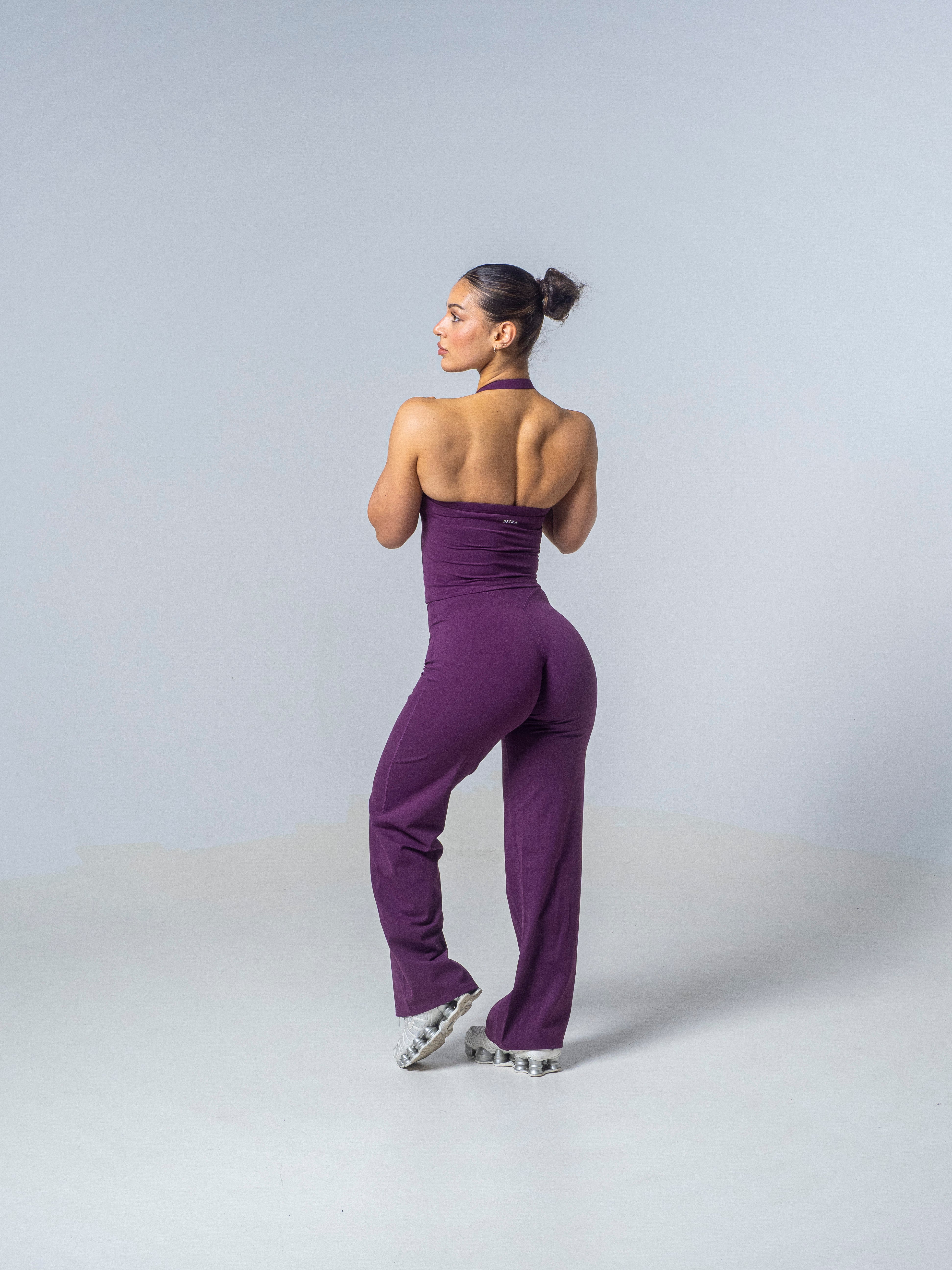 Seamless Straight Leg Leggings - Plum