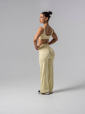 Seamless Straight Leg Leggings - Lemon