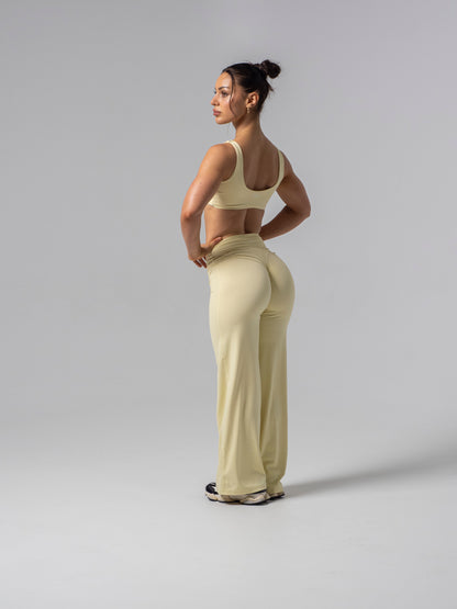 Seamless Straight Leg Leggings - Lemon