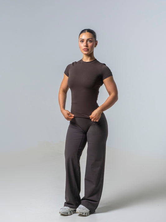 Seamless Straight Leg Leggings - Espresso
