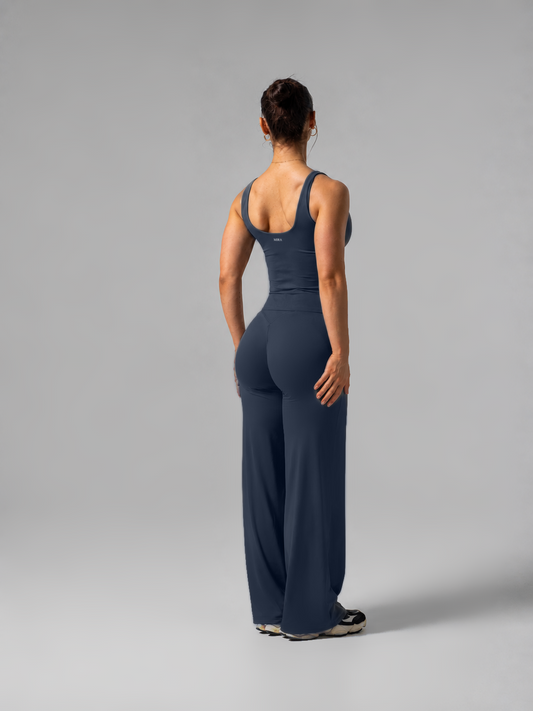 Seamless Straight Leg Leggings - Navy