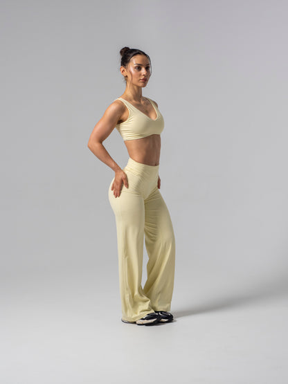Seamless Straight Leg Leggings - Lemon