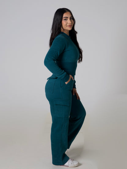 Contour Sculpt Zip Jacket - Teal