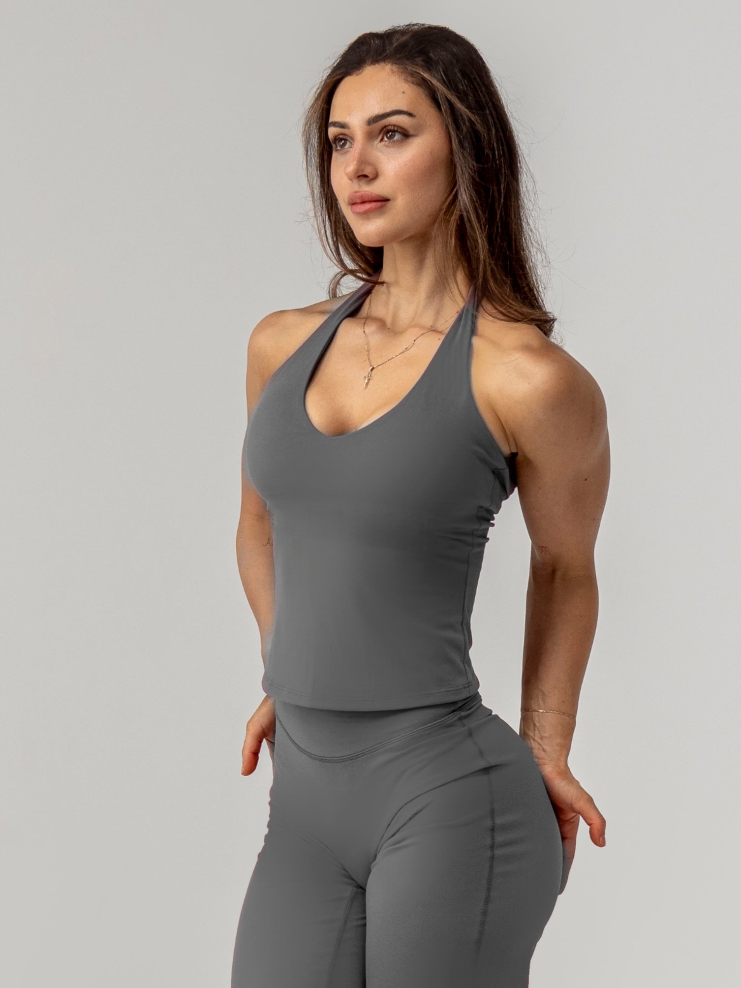 Seamless Scoop Vest - Slate