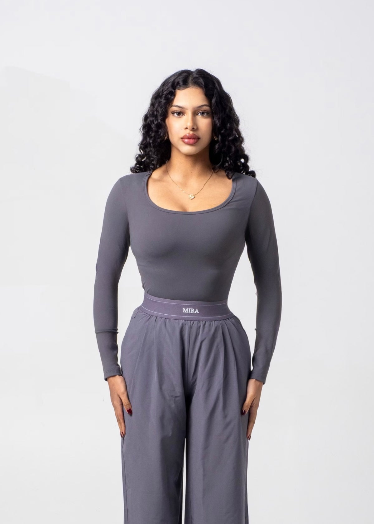 AURA Parachute Wide Legs - Slate