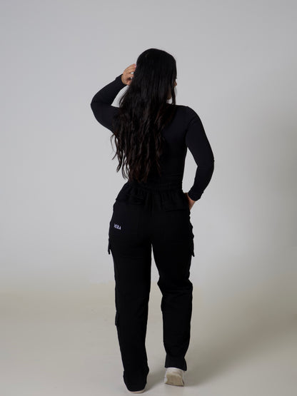 V Sculpt BBL Cargo Sweatpants - Midnight