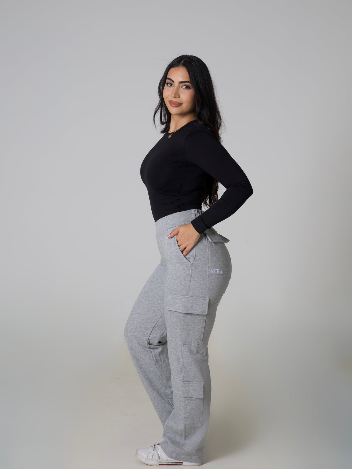 V Sculpt BBL Cargo Sweatpants - Ash