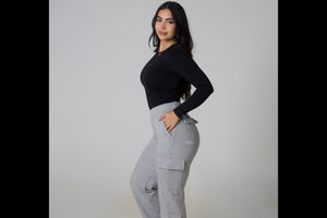 V Sculpt BBL Cargo Sweatpants - Marl