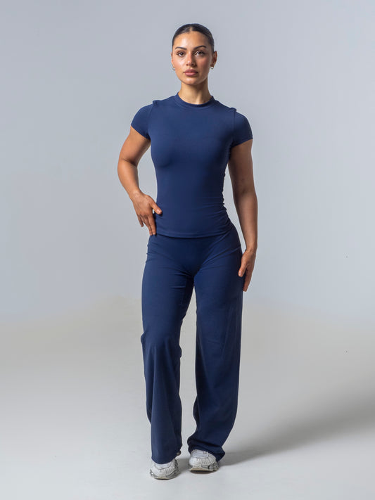 Seamless Straight Leg Leggings - Deep Sea