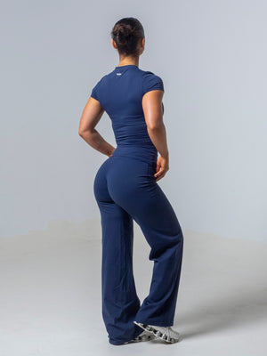 Seamless Straight Leg Leggings - Deep Sea