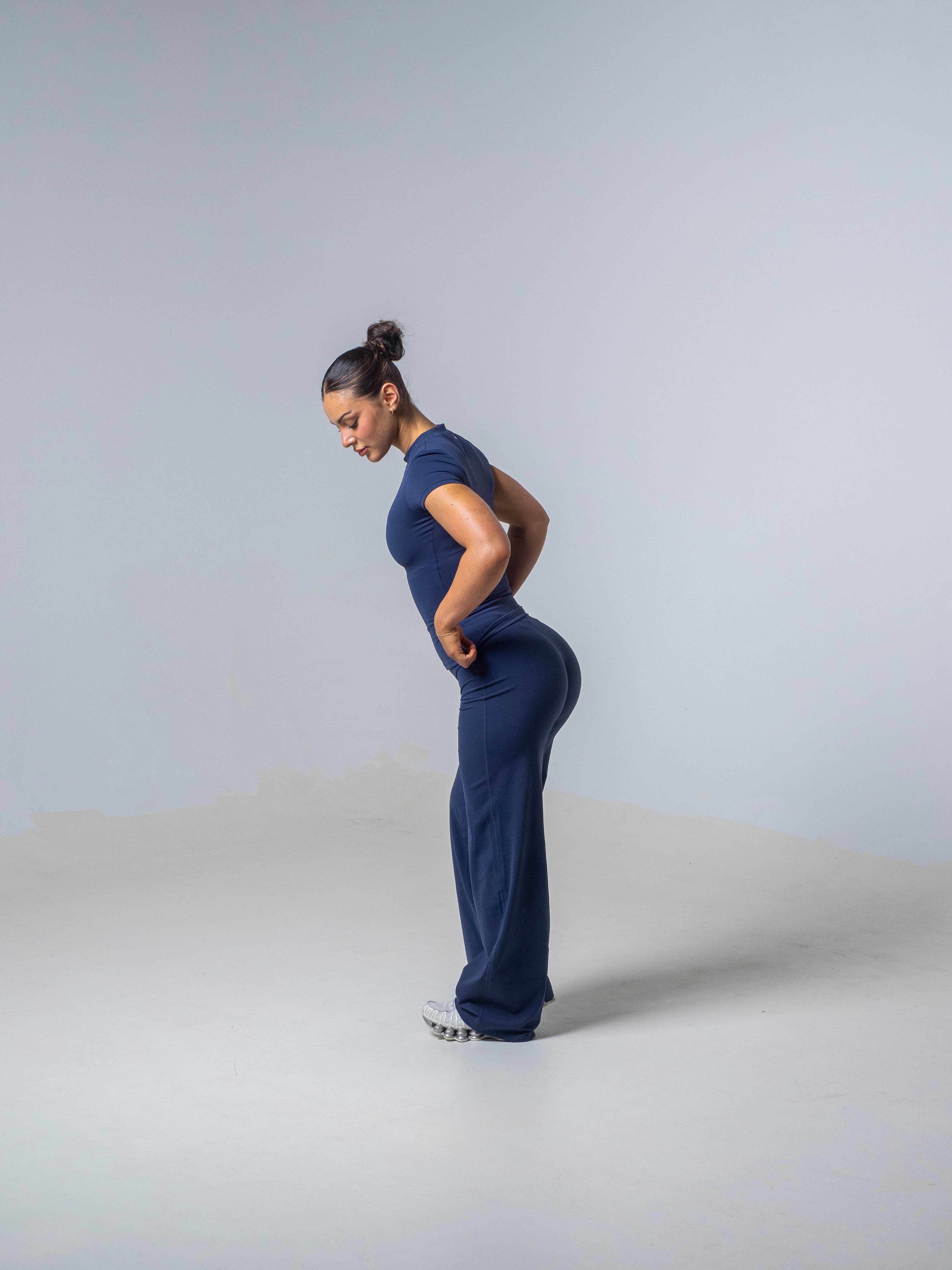 Seamless Straight Leg Leggings - Deep Sea
