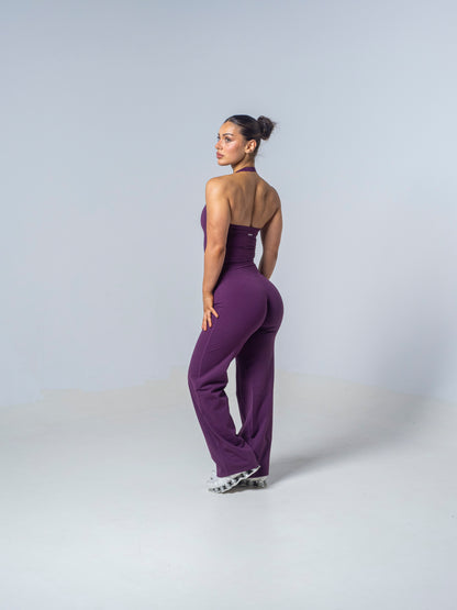 Seamless Straight Leg Leggings - Plum