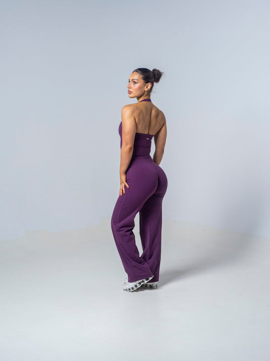Seamless Straight Leg Leggings - Plum