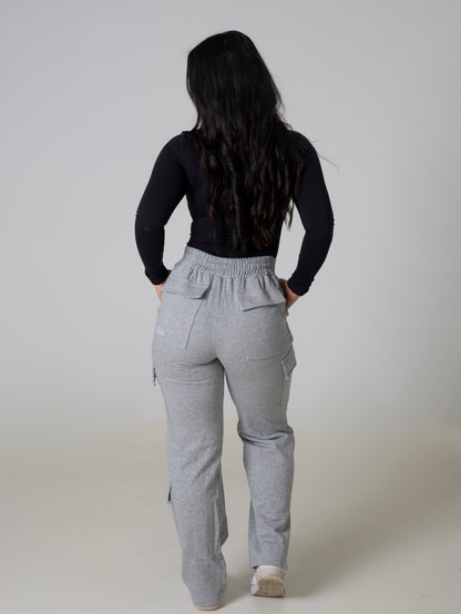 V Sculpt BBL Cargo Sweatpants - Ash