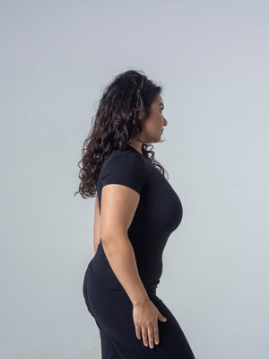 Seamless Half Sleeve Top - Midnight