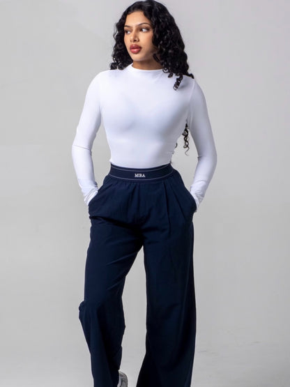 AURA Parachute Wide Legs - Navy