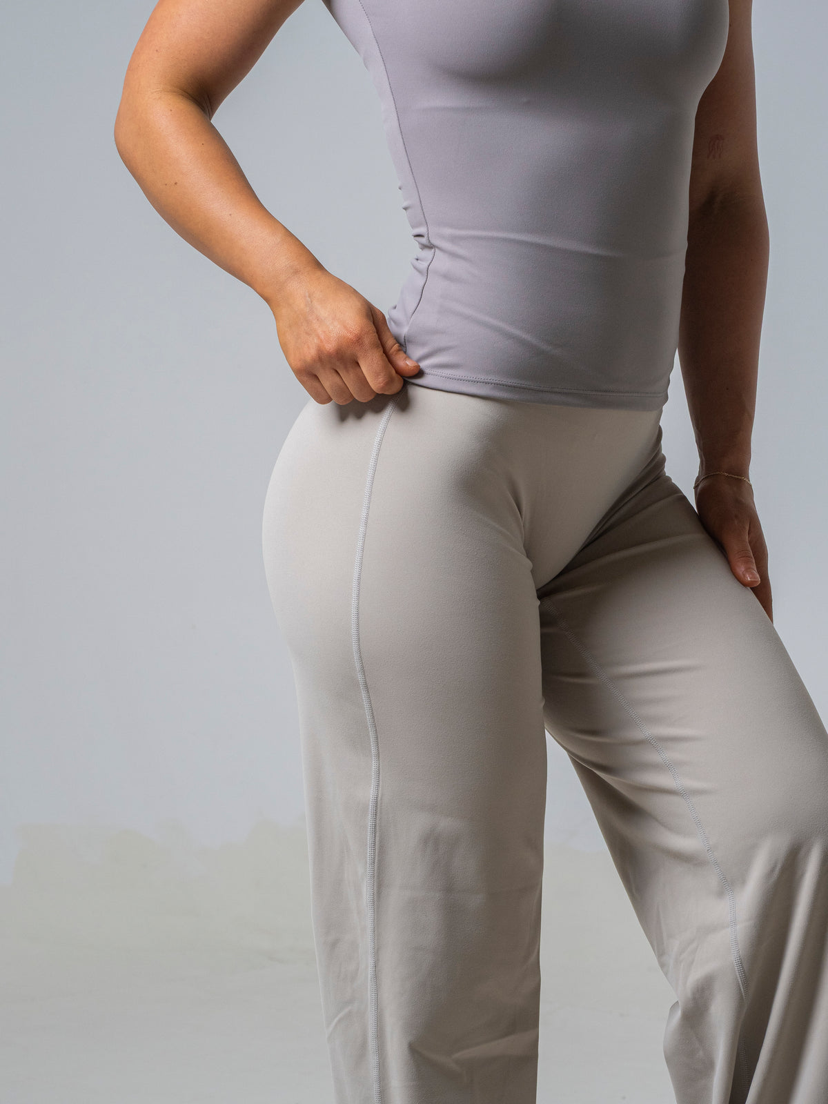 Seamless Half Sleeve Top - Ash
