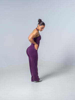Seamless Straight Leg Leggings - Plum