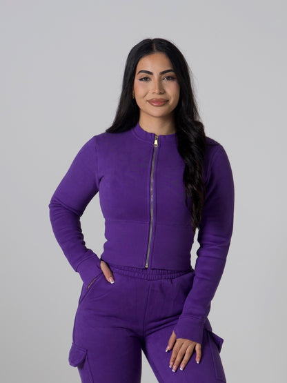 Contour Sculpt Zip Jacket - Indigo