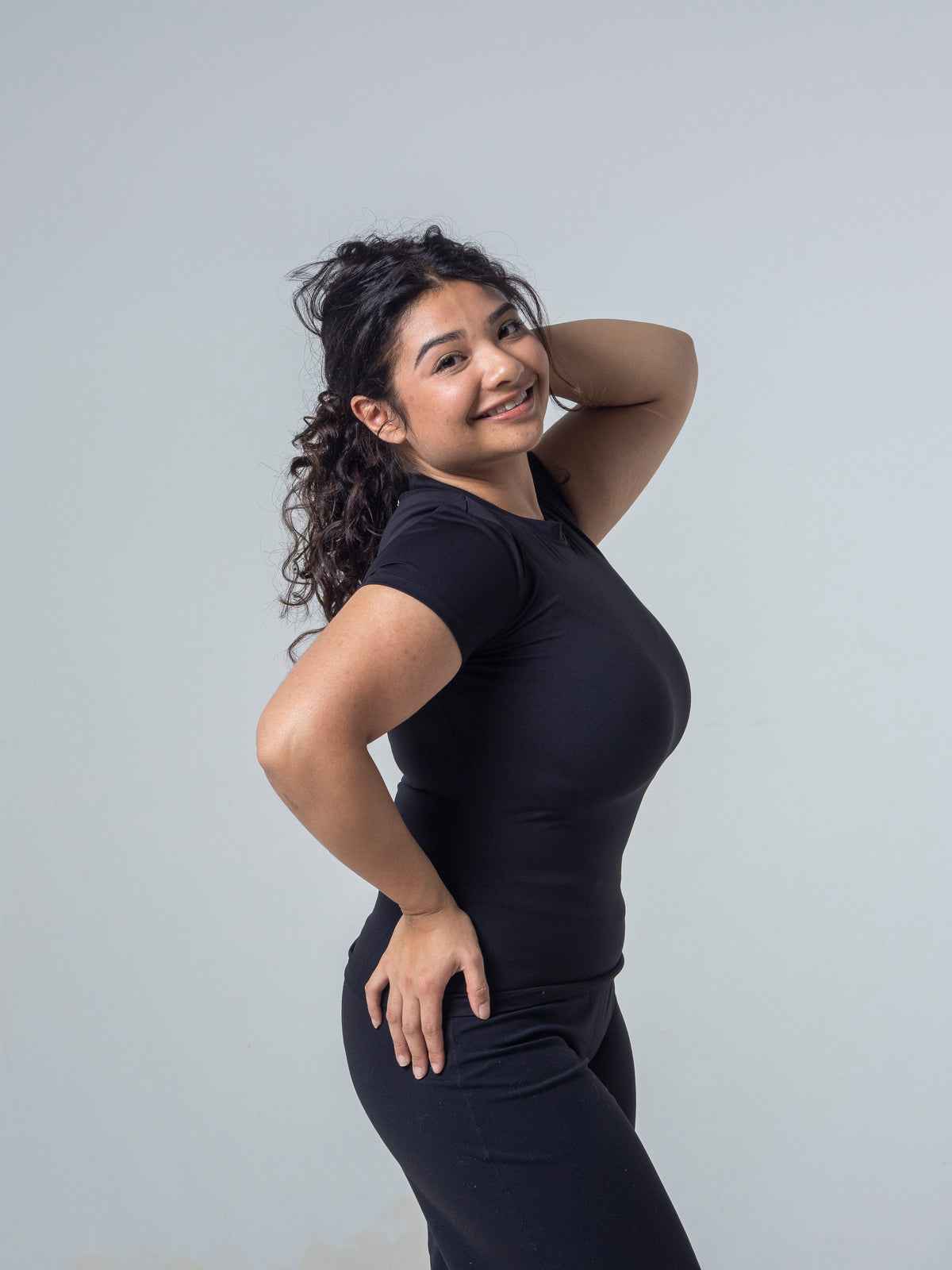 Seamless Half Sleeve Top - Midnight