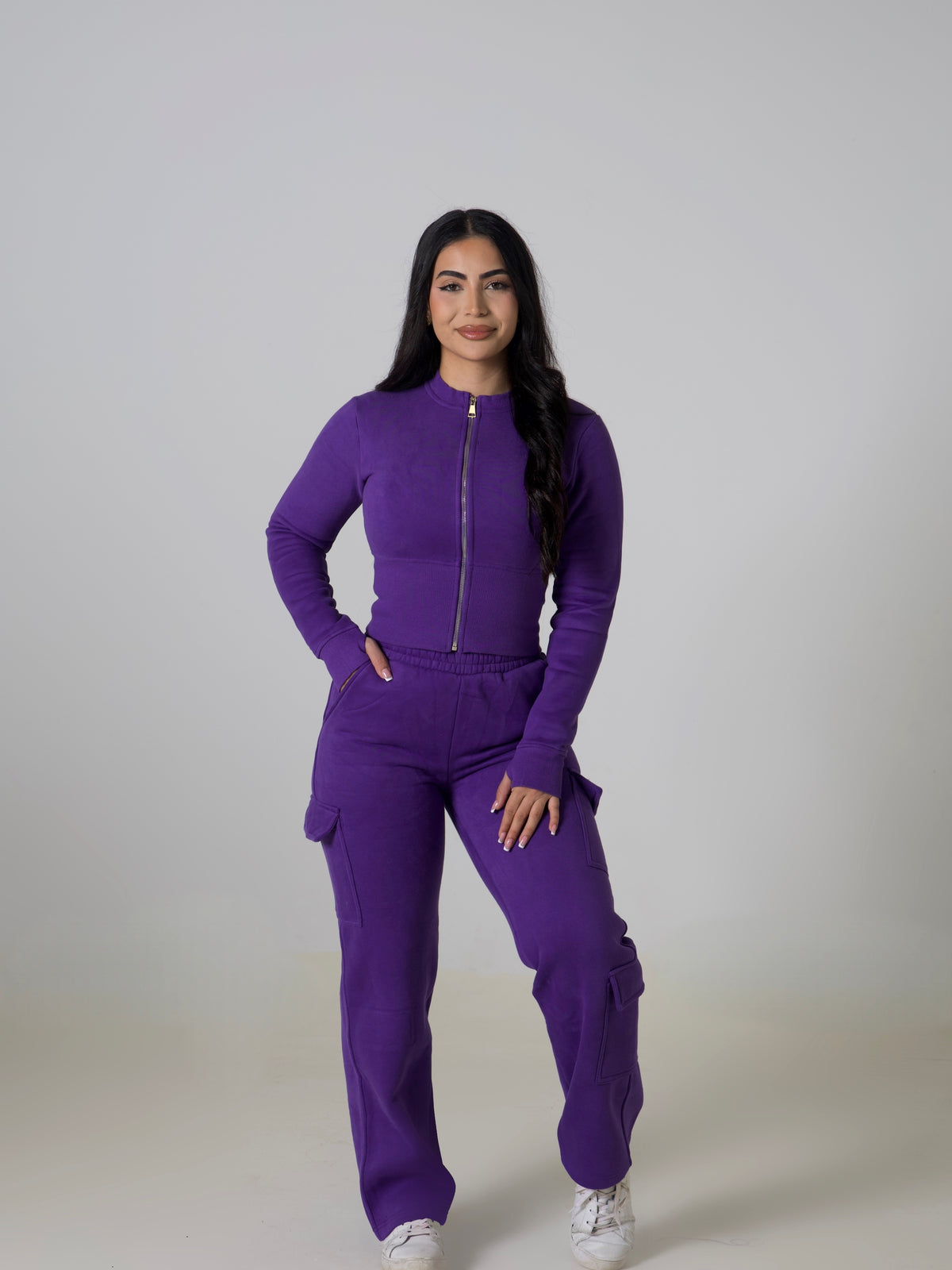 Contour Sculpt Zip Jacket - Indigo