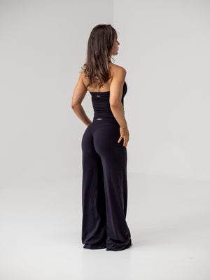 V - shaped Straight Leg Leggings - Midnight