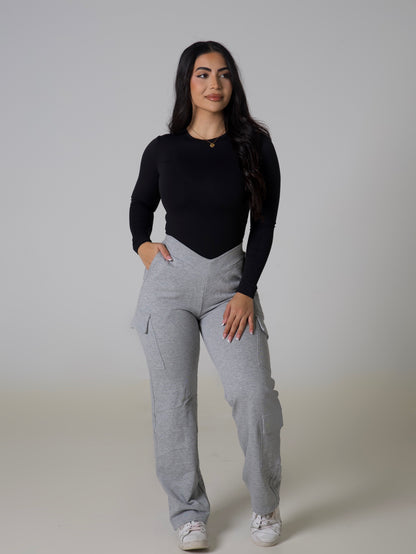 V Sculpt BBL Cargo Sweatpants - Ash