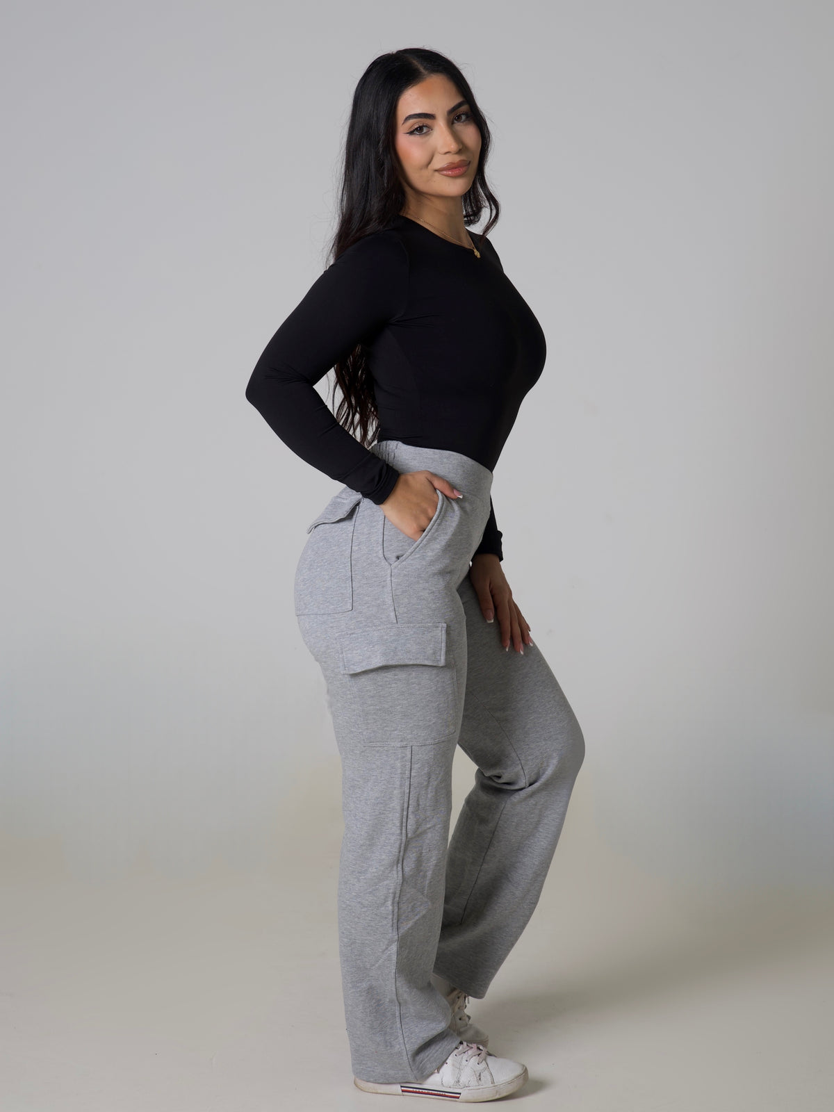 V Sculpt BBL Cargo Sweatpants - Ash