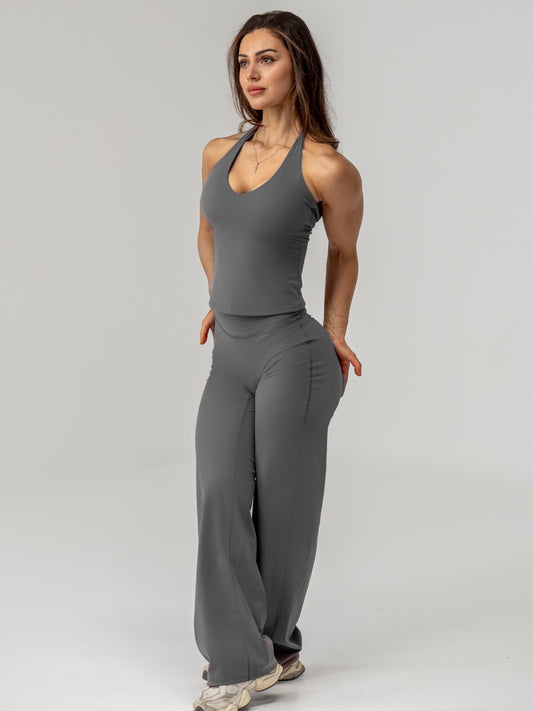 Seamless Straight Leg Leggings -  Slate