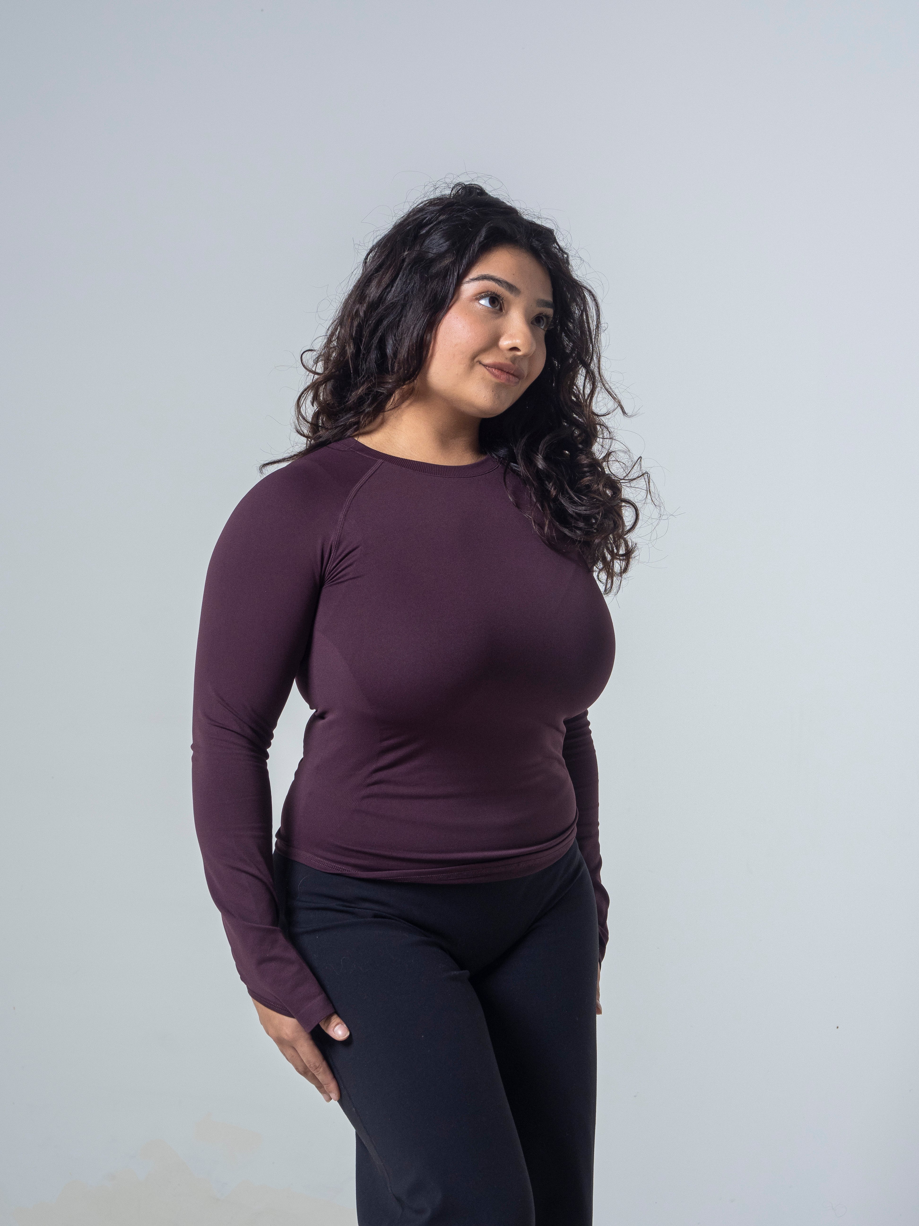 Compression Long Sleeve - Deep Umber